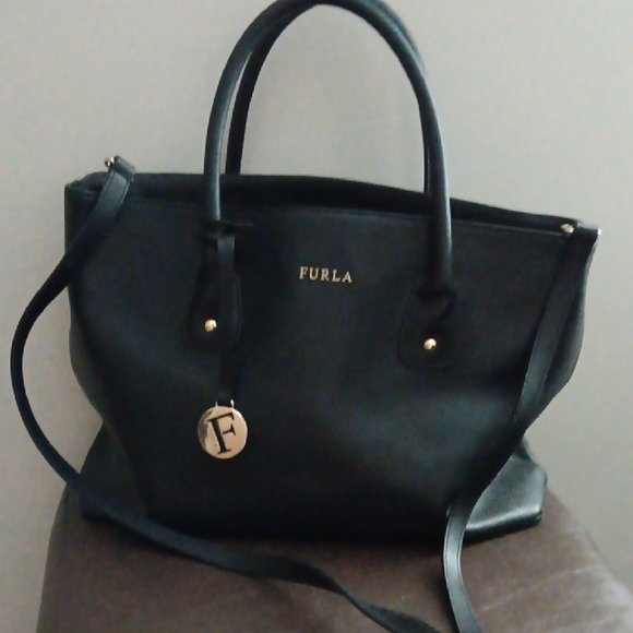Furla Handbags - Furla Elegant Black Tote Bag